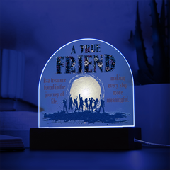 A True Friend Acrylic Dome Plaque