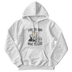 Live to ride, ride to live Unisex Hooded