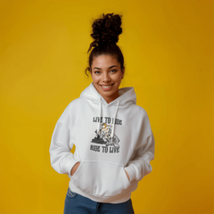 Live to ride, ride to live Unisex Hooded
