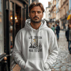 Live to ride, ride to live Unisex Hooded