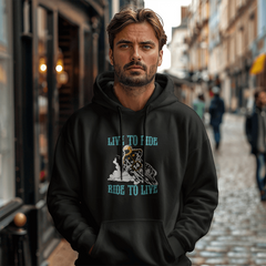 Live to ride ride to live Unisex Hooded 2