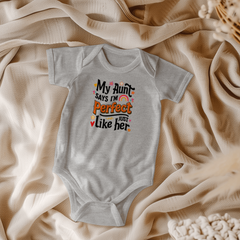 “My Aunt Says” Baby Onesie – Funny Baby Bodysuit – Cute Newborn Gift Outfit