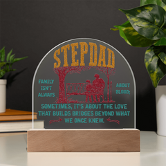 Stepdad Acrylic Dome Plaque