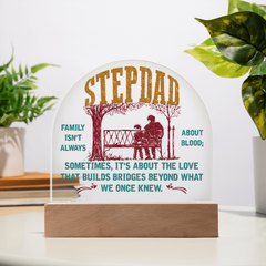 Stepdad Acrylic Dome Plaque