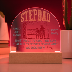 Stepdad Acrylic Dome Plaque