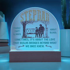 Stepdad Acrylic Dome Plaque